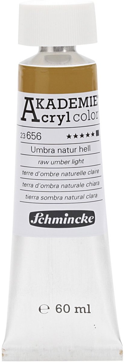 Schmincke AKADEMIE® Acryl color , raw umber light (656), opaque, , 60ml [HOB-319620]